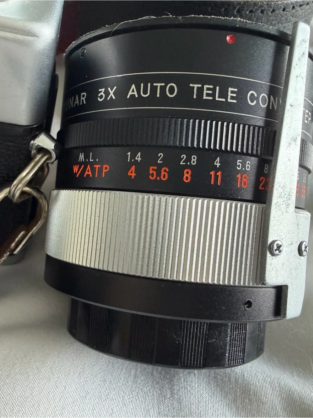 Minolta SR-T 101 35mm Vintage Film Camera with Black and Silver Body